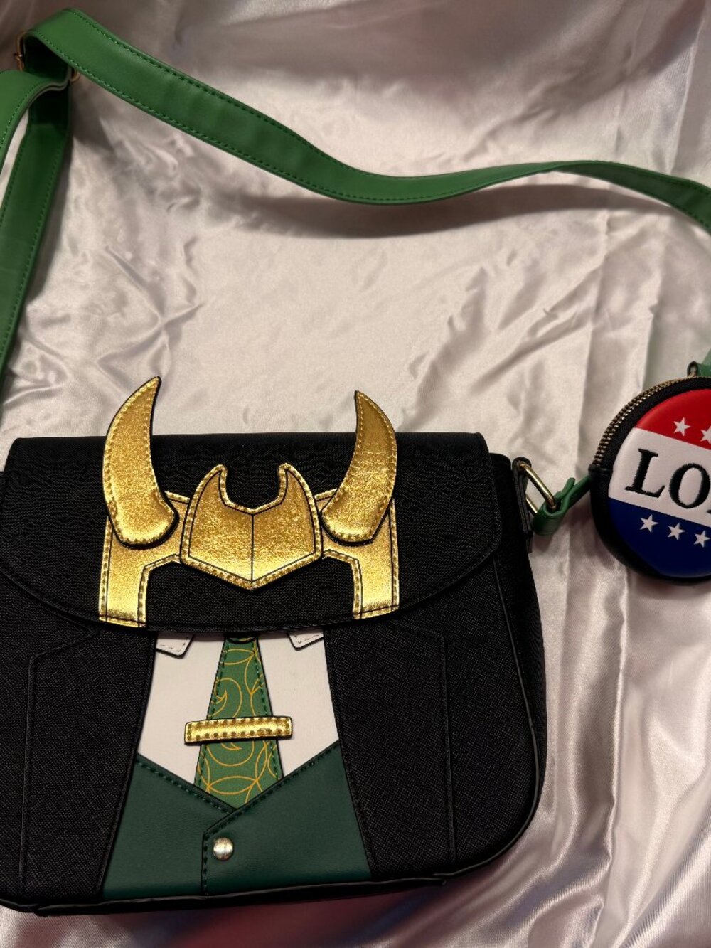 Loungefly Marvel Loki Cosplay Crossbody Bag — NWOT